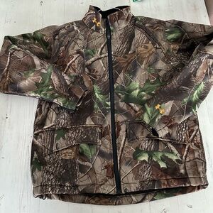Camouflage Hunting Jacket coat men’s large under armour mens real tree realtree